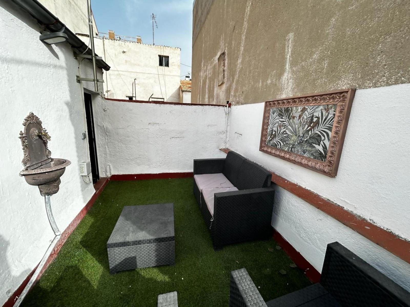 Apartamento Con Terraza Centrico Moderno Nuevo Madrid Bagian luar foto
